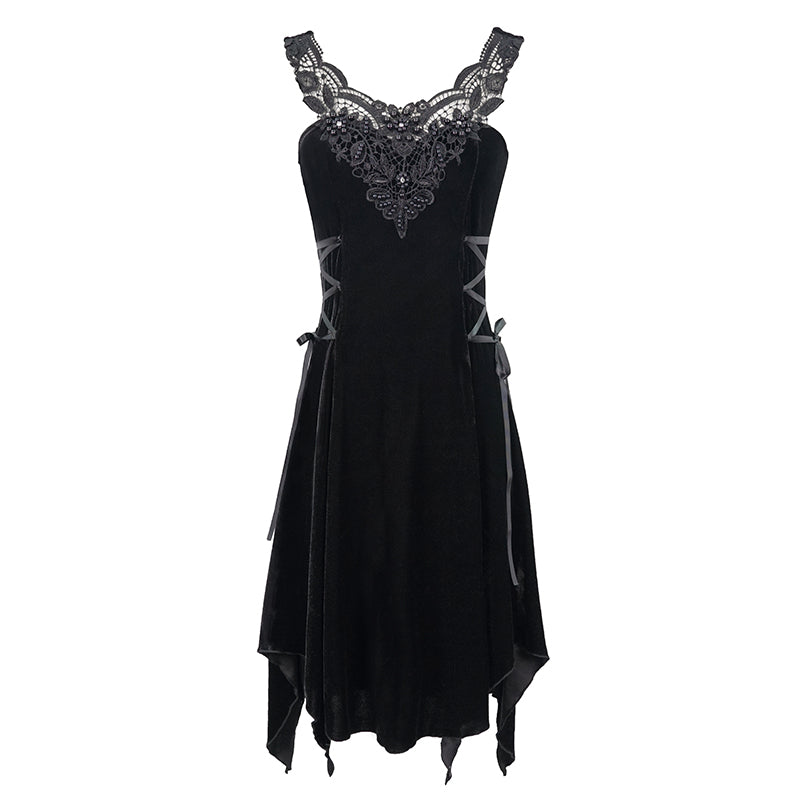Dark Gardens Velvet Dress by Devil Fashion