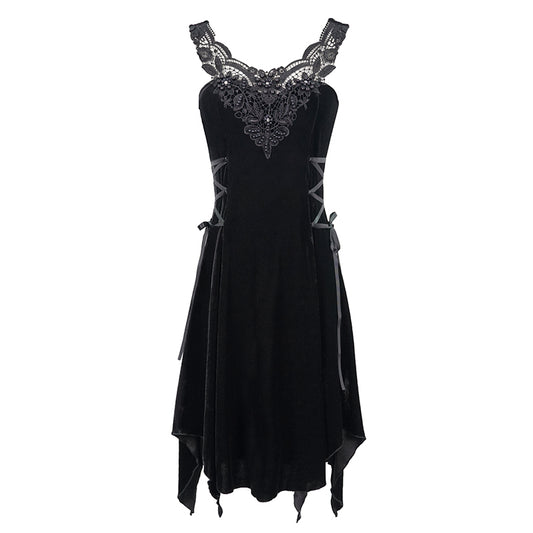 Dark Gardens Velvet Dress by Devil Fashion