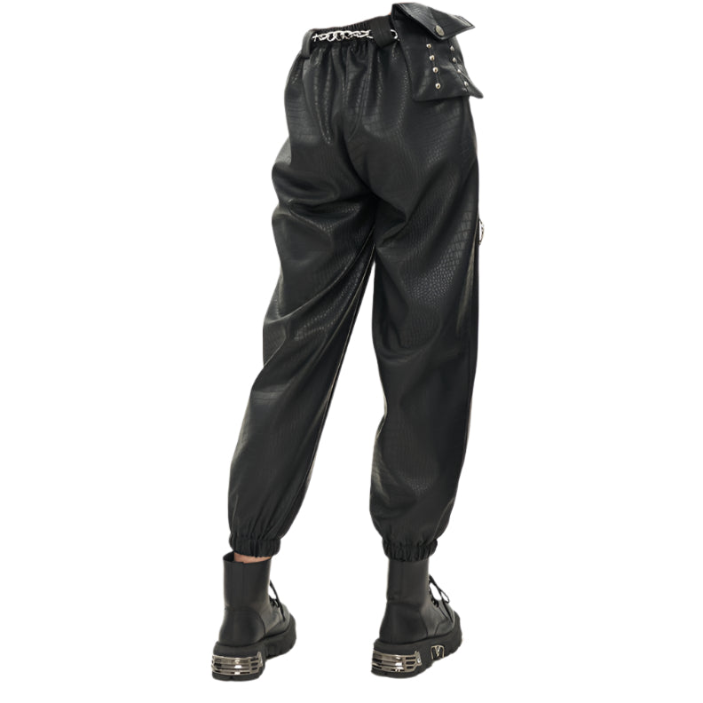 Damien Faux Leather Pants by Devil Fashion