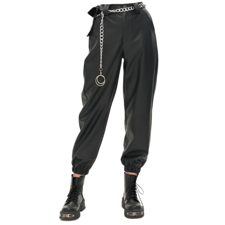 Damien Faux Leather Pants by Devil Fashion
