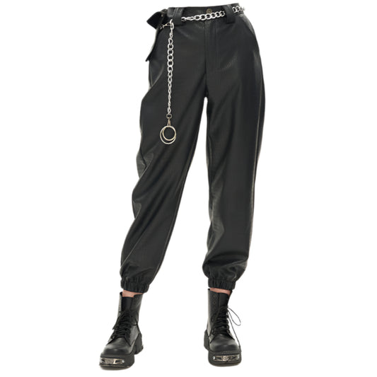 Damien Faux Leather Pants by Devil Fashion