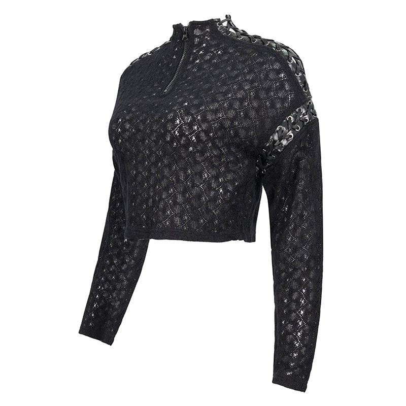 Riley Reaper Sweater Top by Devil Fashion