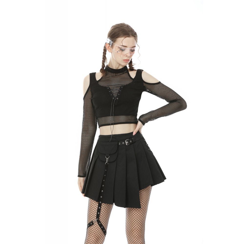 Under My Spell Fishnet Crop Top by Dark In Love