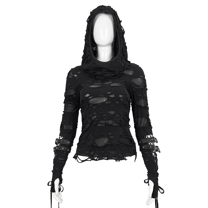 Gothic Slasher Hooded Top by Devil Fashion