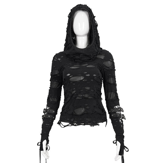 Gothic Slasher Hooded Top by Devil Fashion
