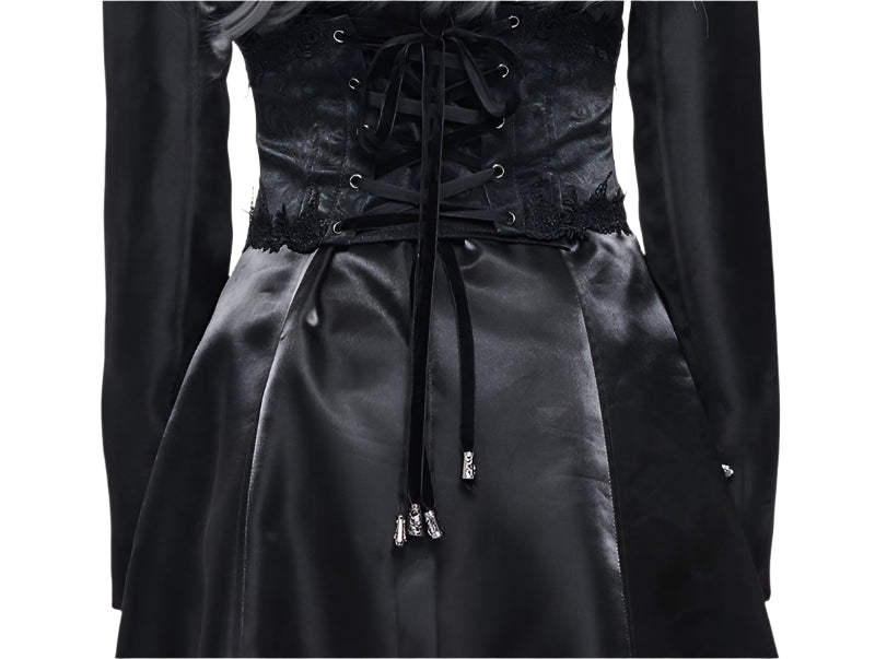 Gothic Black Rose Corset Belt by Devil Fashion