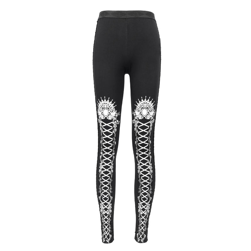 Queen Dollie Rose Leggings by Devil Fashion