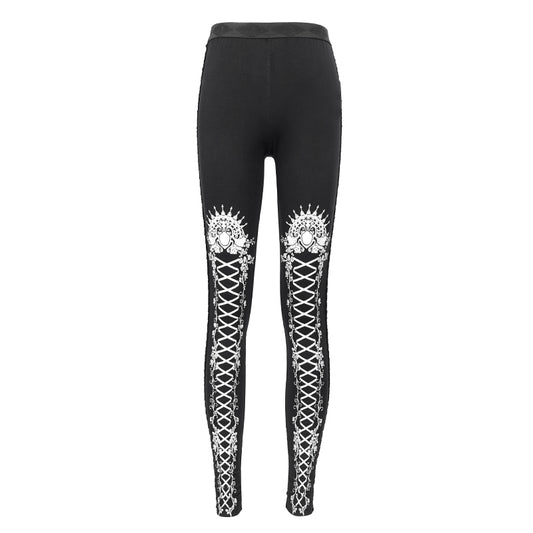 Queen Dollie Rose Leggings by Devil Fashion