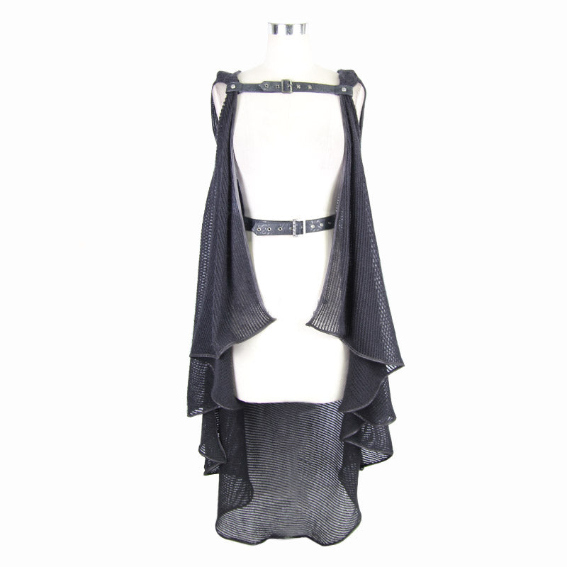 Underground Hooded Vest Cape by Devil Fashion