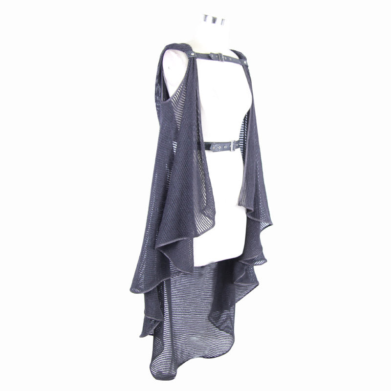 Underground Hooded Vest Cape by Devil Fashion