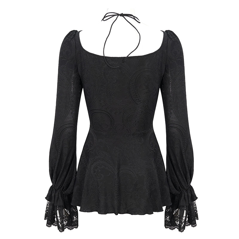 Dylan Lace Frill Top by Devil Fashion