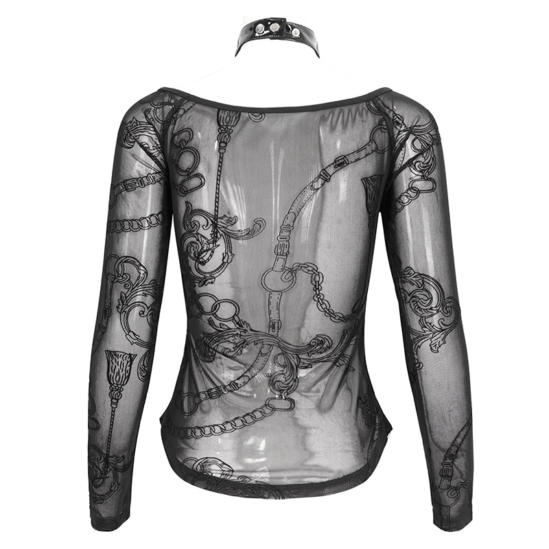 Trinity Mesh Sleeve Top by Devil Fashion