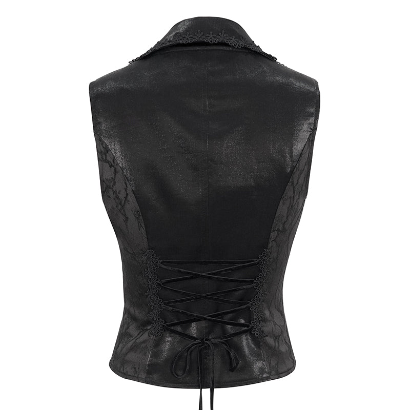 Vesper Gothic Vest Top by Devil Fashion