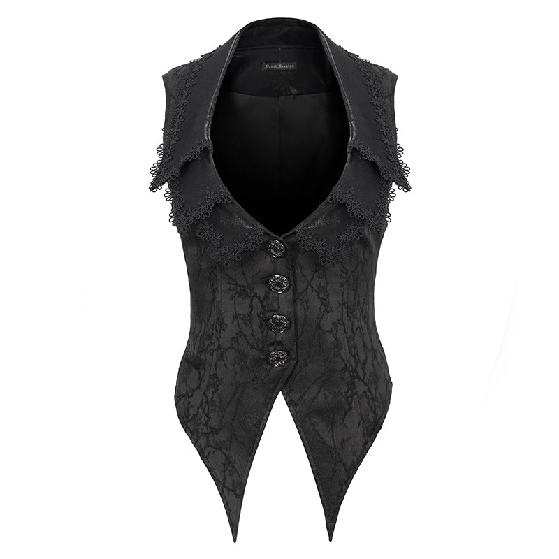 Vesper Gothic Vest Top by Devil Fashion