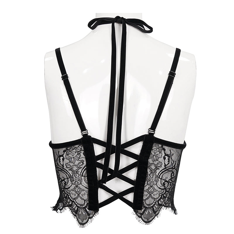 Bathory Lace Bralette Top by Eva Lady