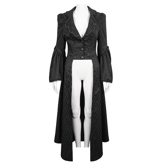 Belvedere Bell Sleeve Long Coat by Eva Lady