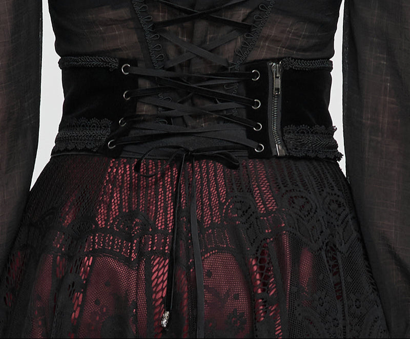 Gothic Bathory Jewels Corset Belt by Devil Fashion