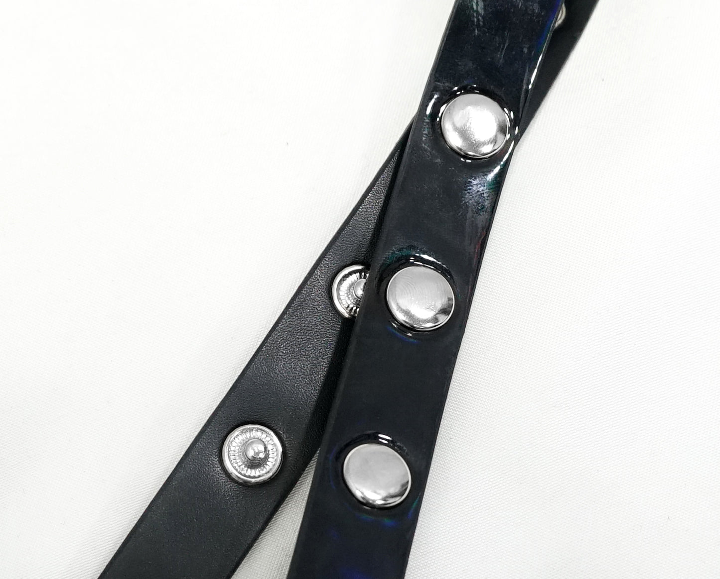 No Romance Patent Leather Harness by Devil Fashion