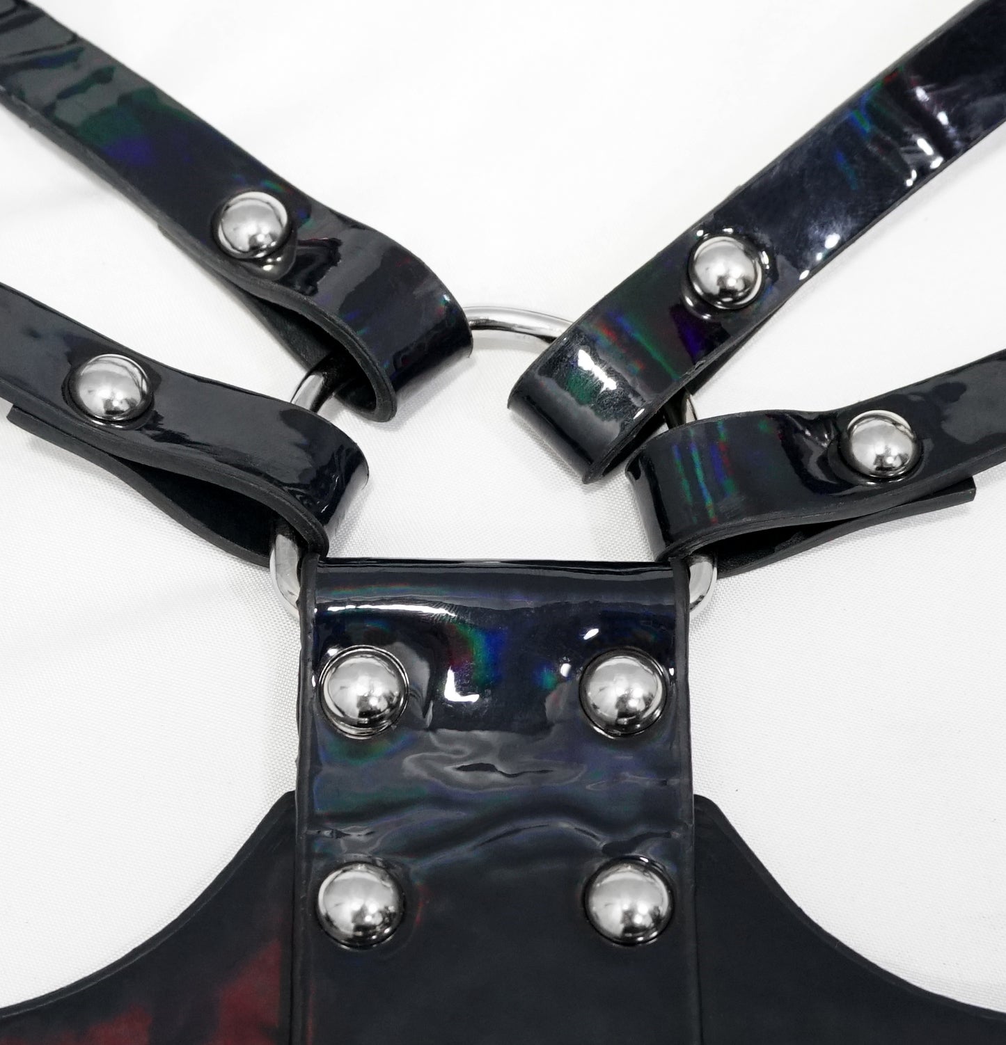 No Romance Patent Leather Harness by Devil Fashion