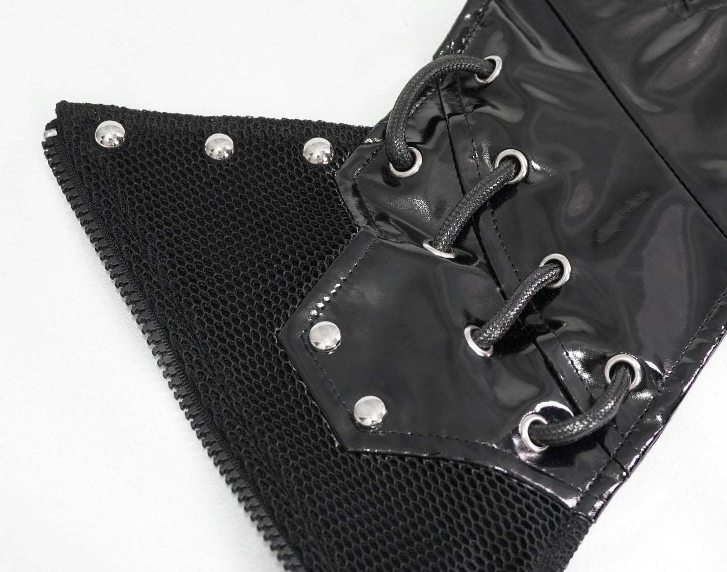 Void Faux Leather Corset Belt by Devil Fashion