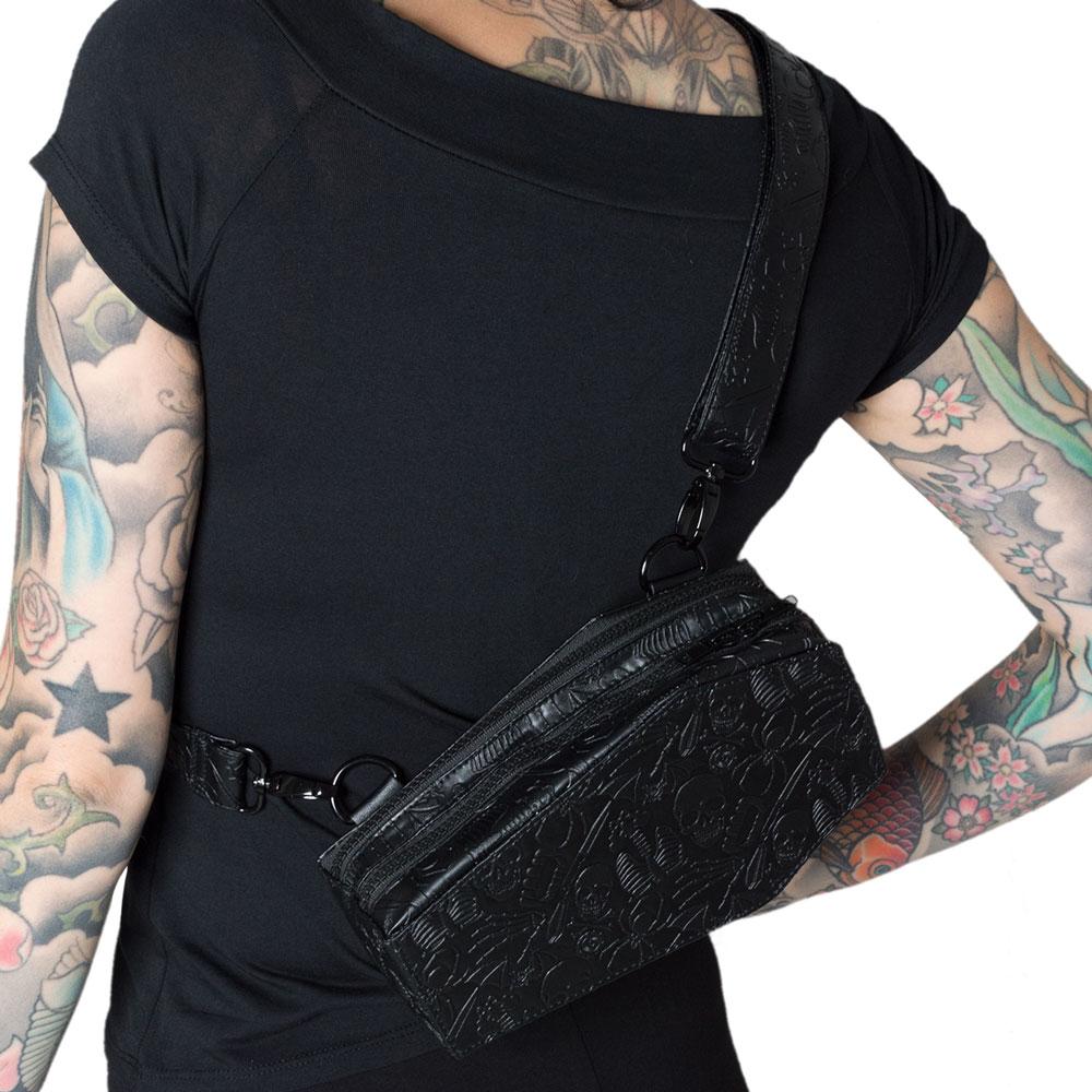 Coffin Convertible Hip Pouch Bag by Kreepsville 666