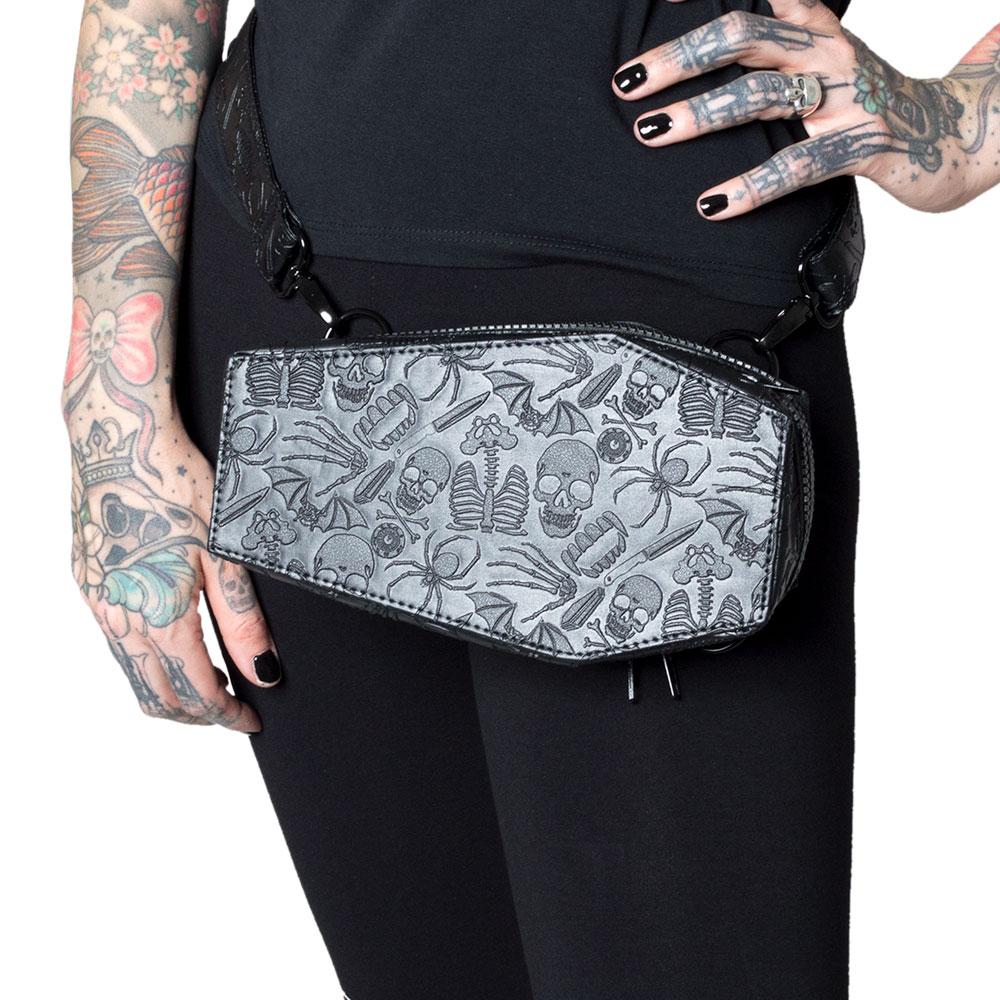 Coffin Convertible Hip Pouch Bag by Kreepsville 666