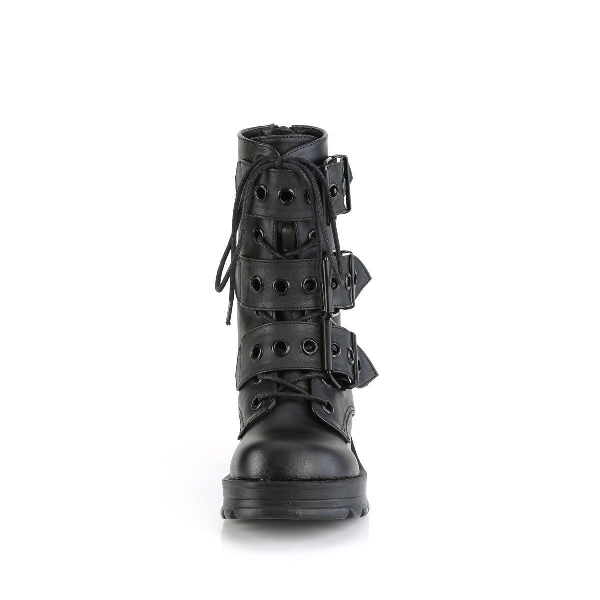 BRATTY-118 Buckle Boots by Demonia