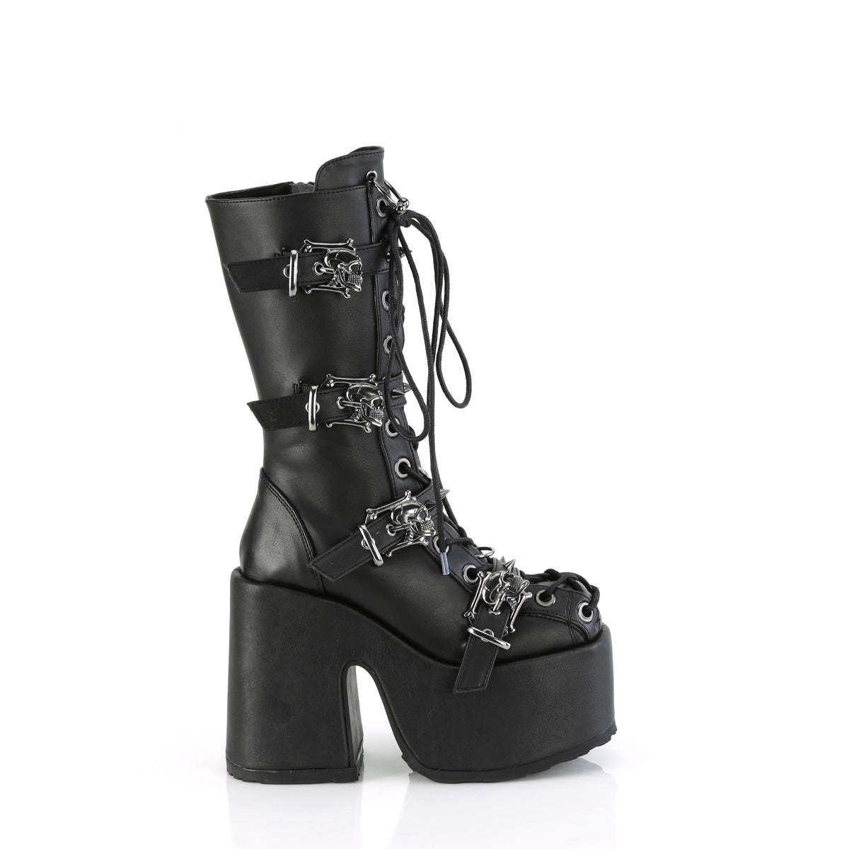 CAMEL-115 Skull Platform Boots by Demonia