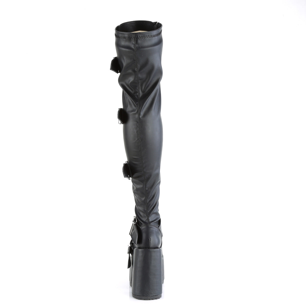 CAMEL-305 Buckle Thigh High Boots by Demonia