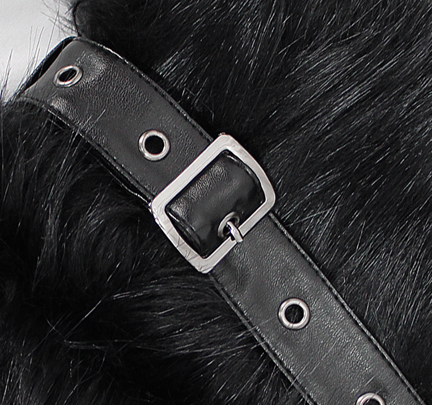 Trust The Raven Faux Fur Coat by Devil Fashion