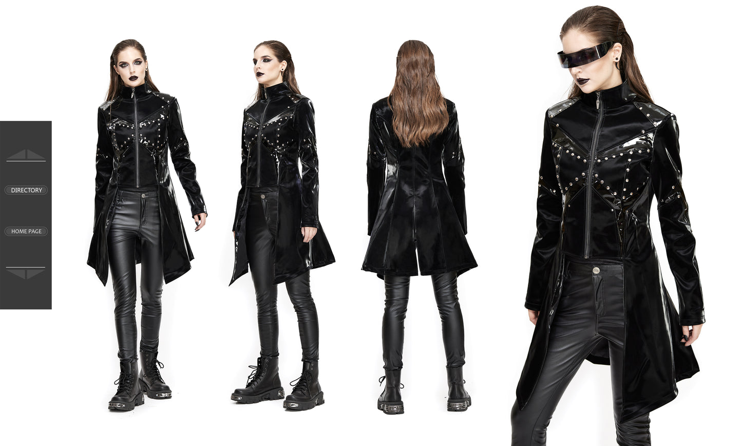 Chaos PU Leather Jacket by Devil Fashion