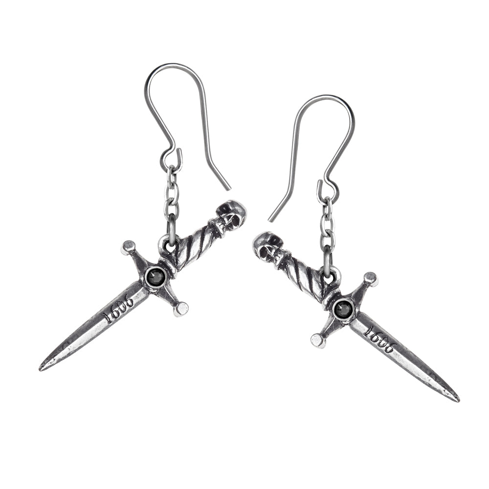 Hand Of Macbeth Earrings by Alchemy Gothic