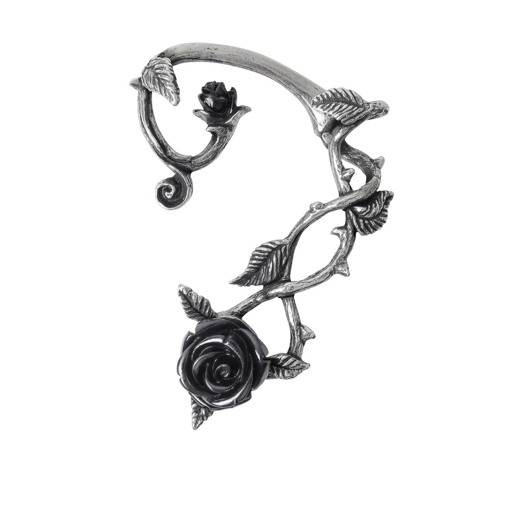 Black Rose Ear-Wrap by Alchemy Gothic