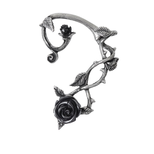 Black Rose Ear-Wrap by Alchemy Gothic