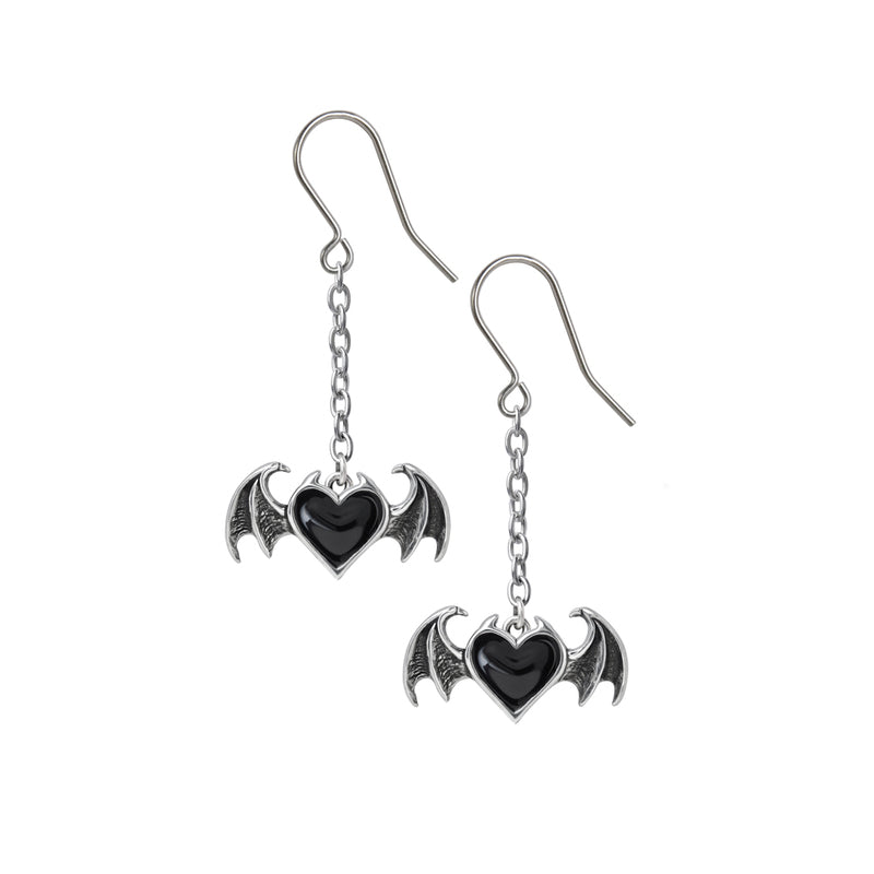 Black Soul Dropper Earrings by Alchemy Gothic