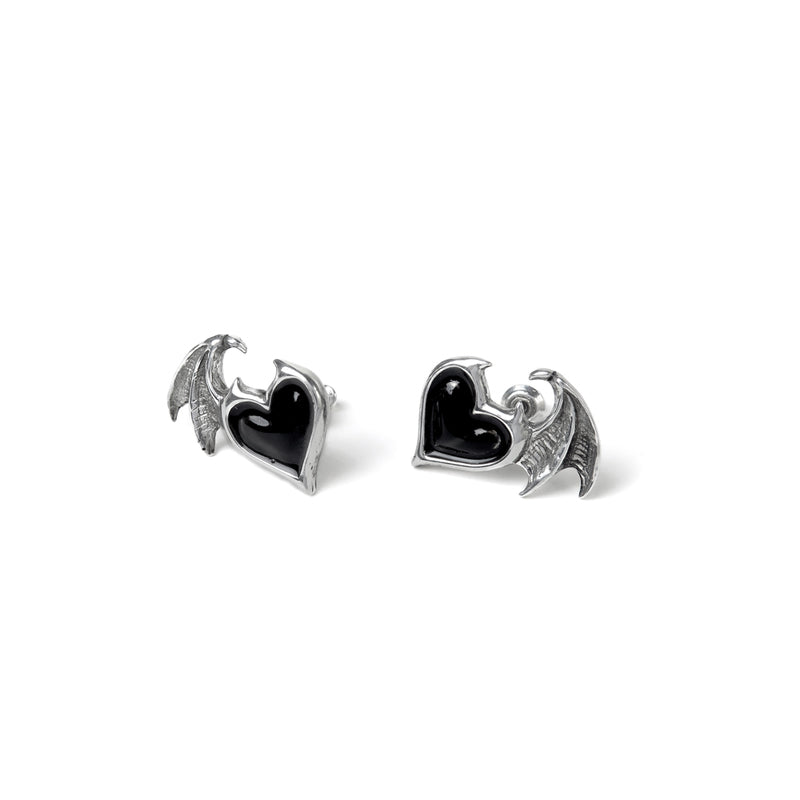 Black Soul Stud Earrings by Alchemy Gothic