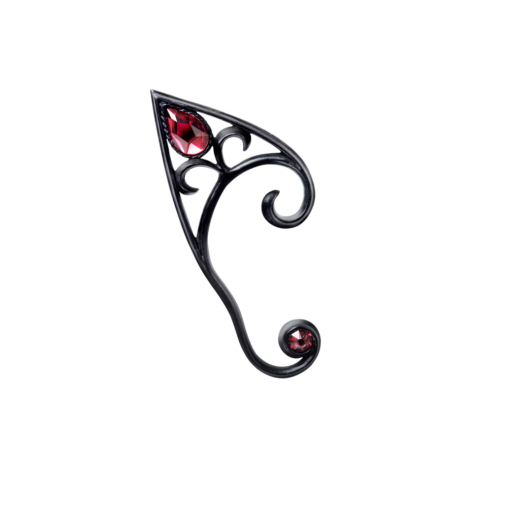 Elvyn Black Ear-Wrap Pewter by Alchemy Gothic
