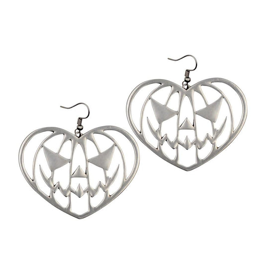 Pumpkin Heart Earrings by Kreepsville 666