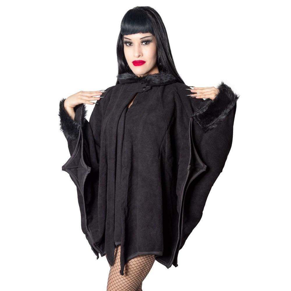 Glamour Ghoul Web Cape Black Fur by Kreepsville 666