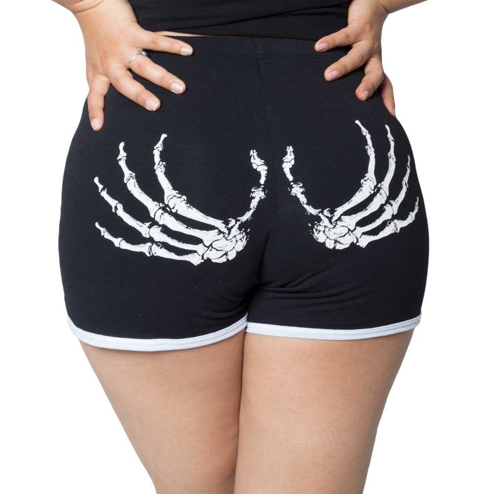 Skeleton Hand Running Shorts by Kreepsville 666