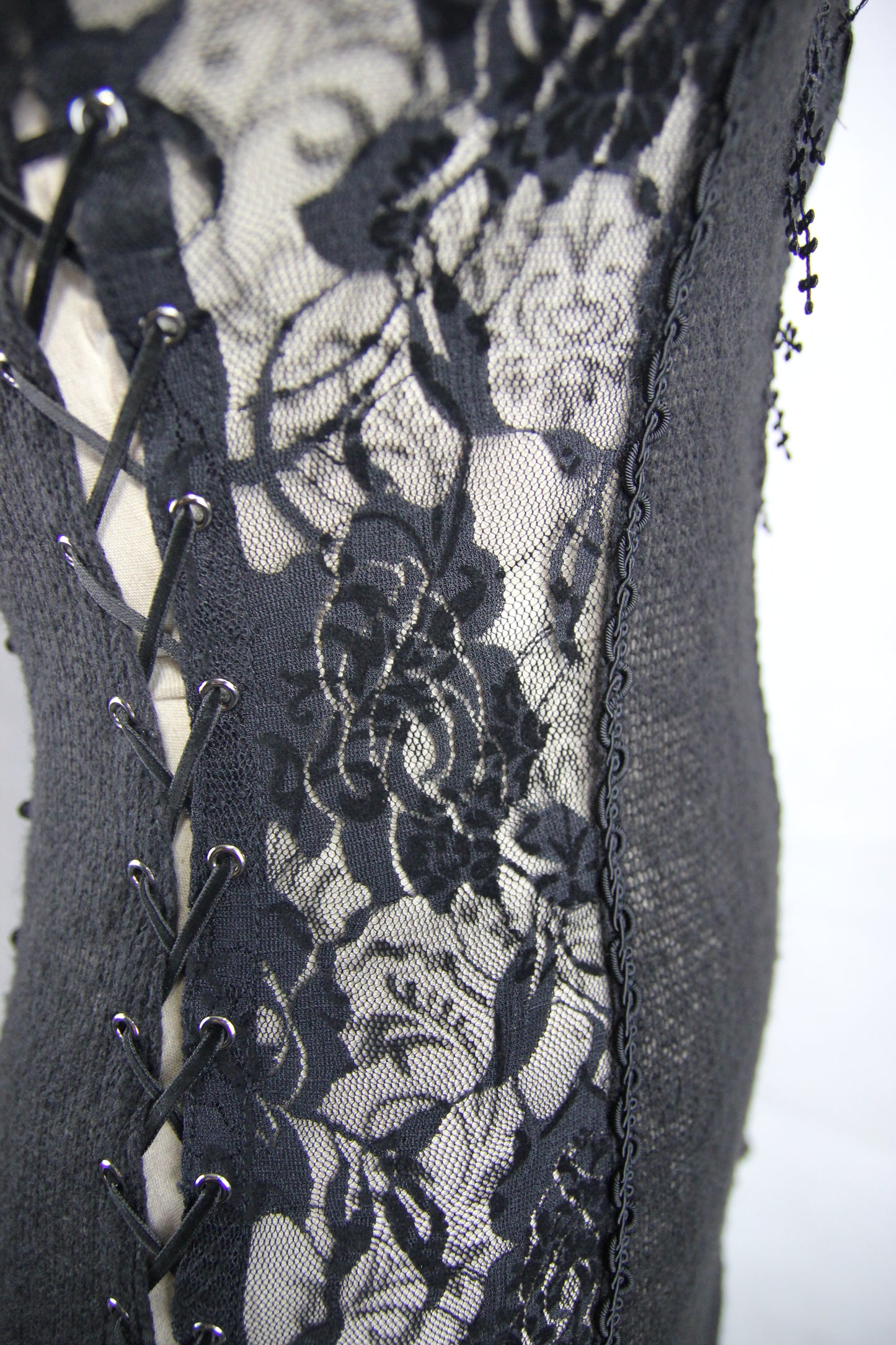 Rotting Roses Lace Sweater Top by Devil Fashion