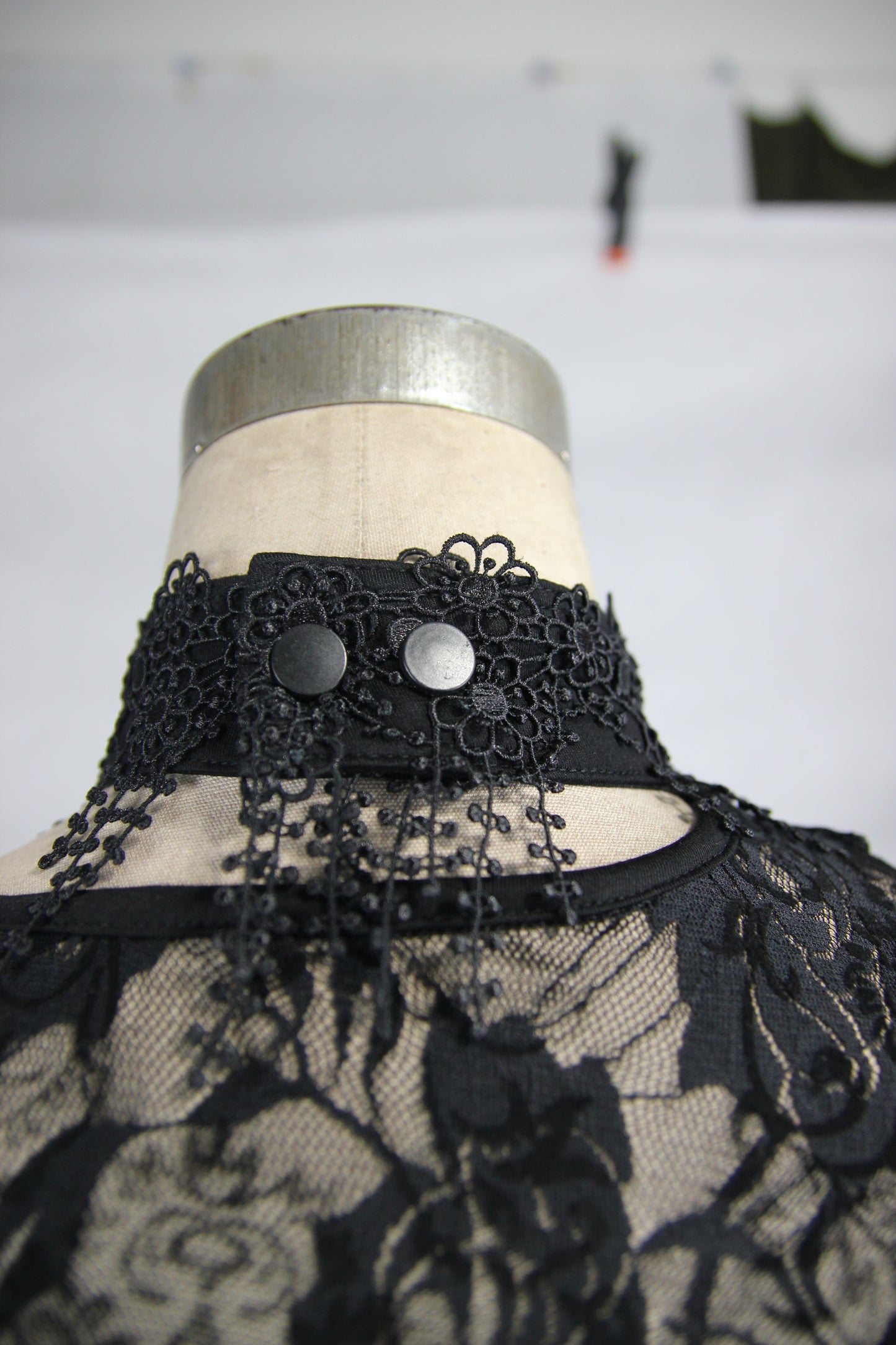 Rotting Roses Lace Sweater Top by Devil Fashion