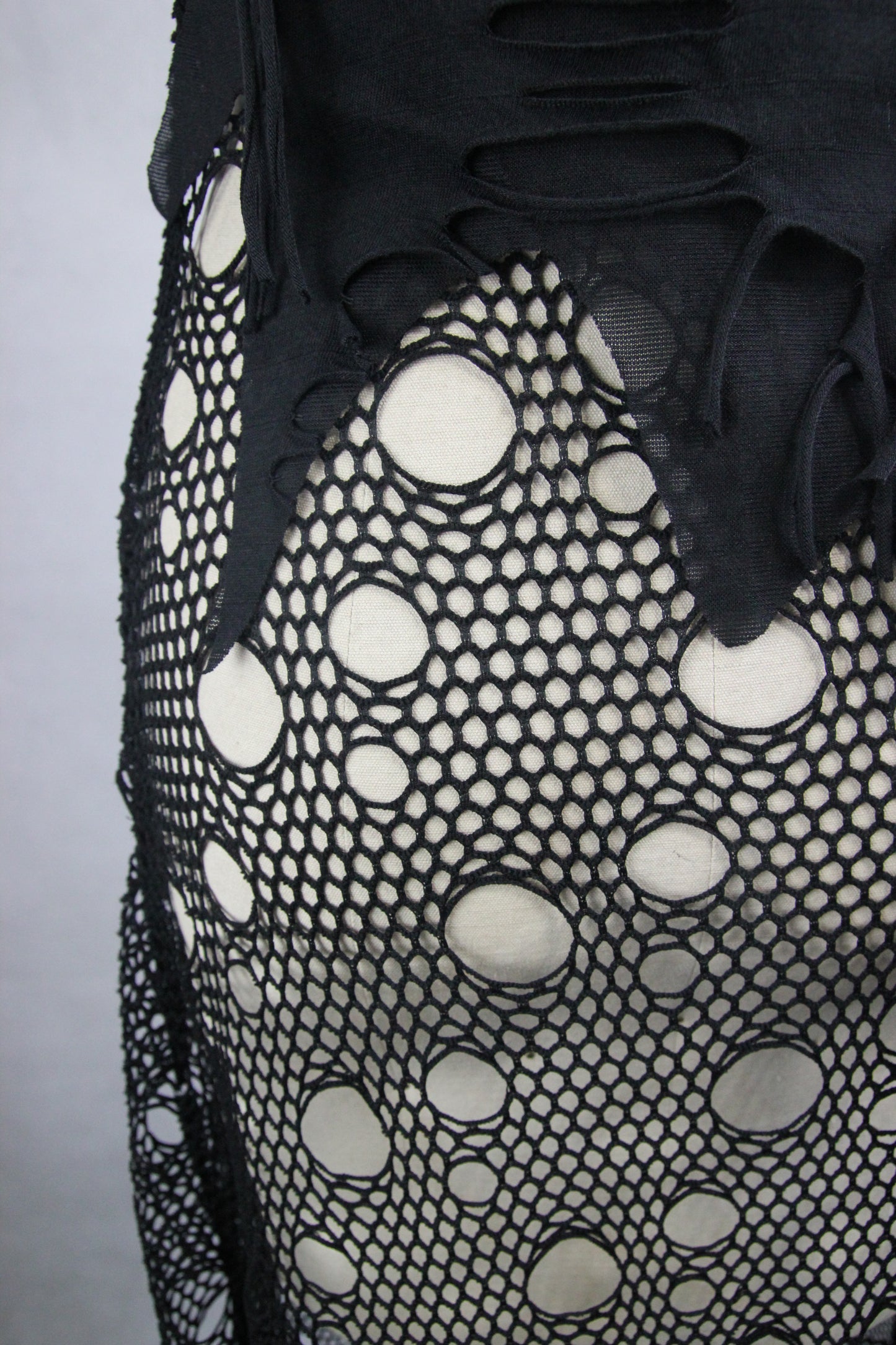 Zephyr Skull & Bones Mesh Net Dress by Devil Fashion