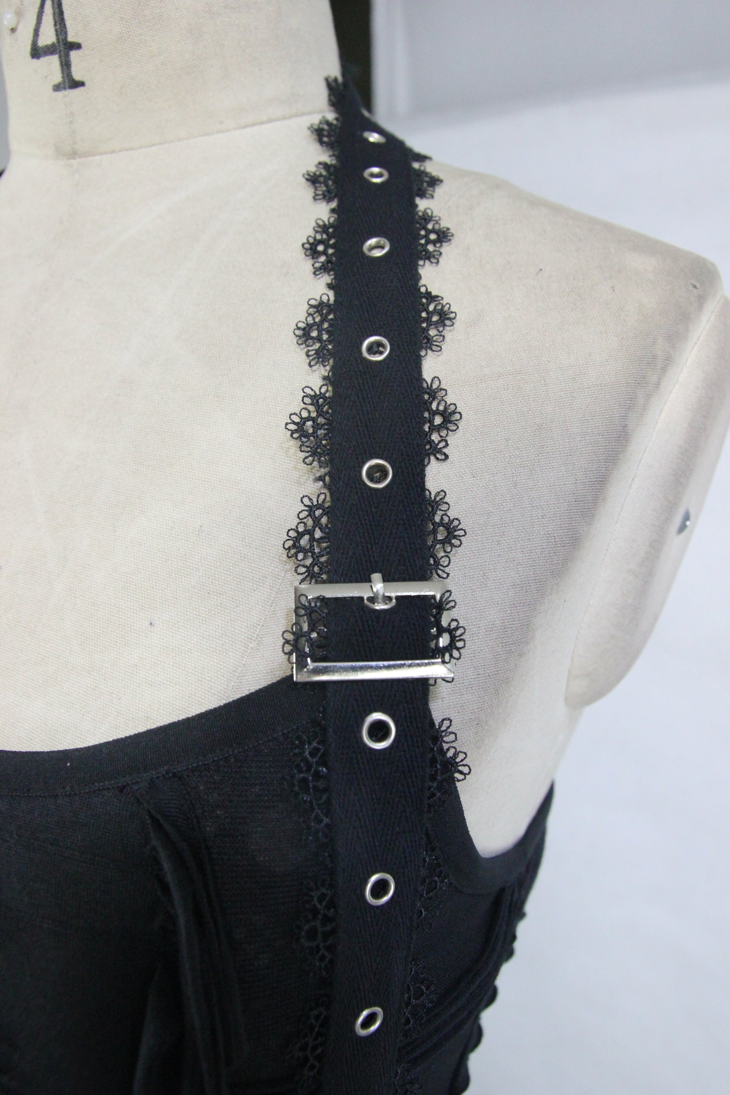 Zephyr Skull & Bones Mesh Net Dress by Devil Fashion