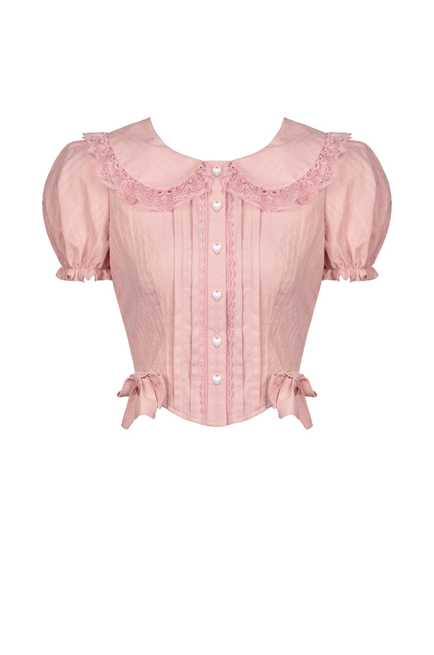 Pink Polly Button Up Top by Dark In Love