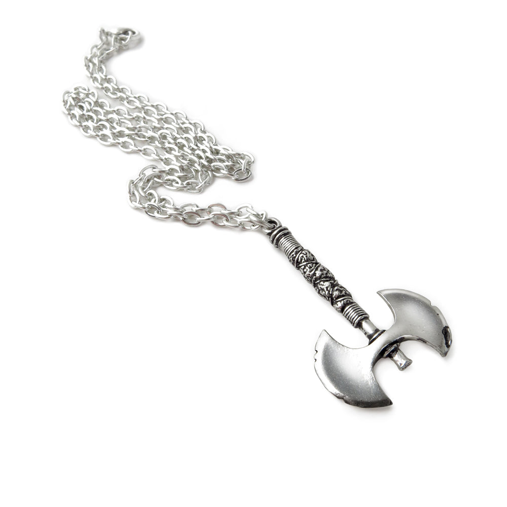 Double Axe Pendant Necklace by Alchemy Gothic