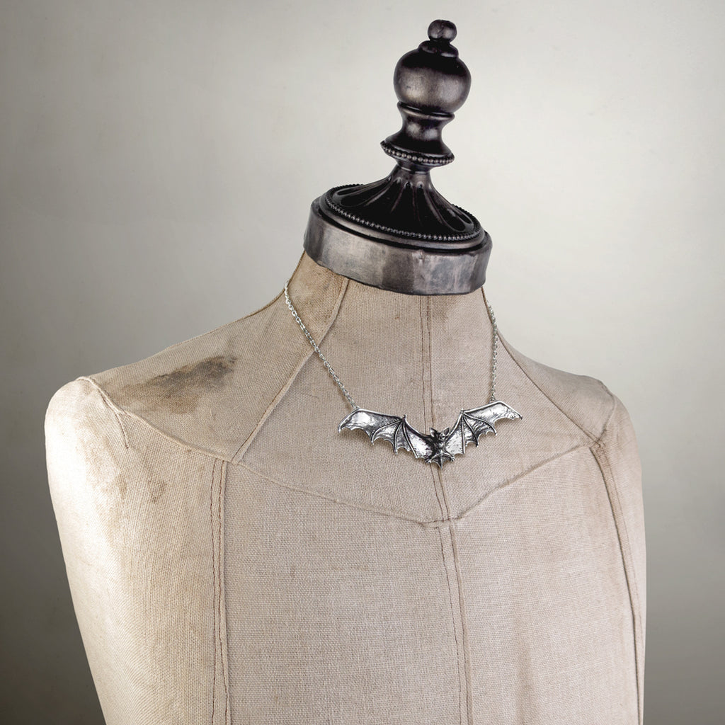 Gothic Bat Necklace by Alchemy Gothic