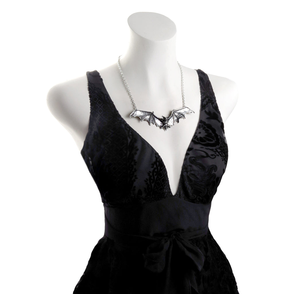 Gothic Bat Necklace by Alchemy Gothic