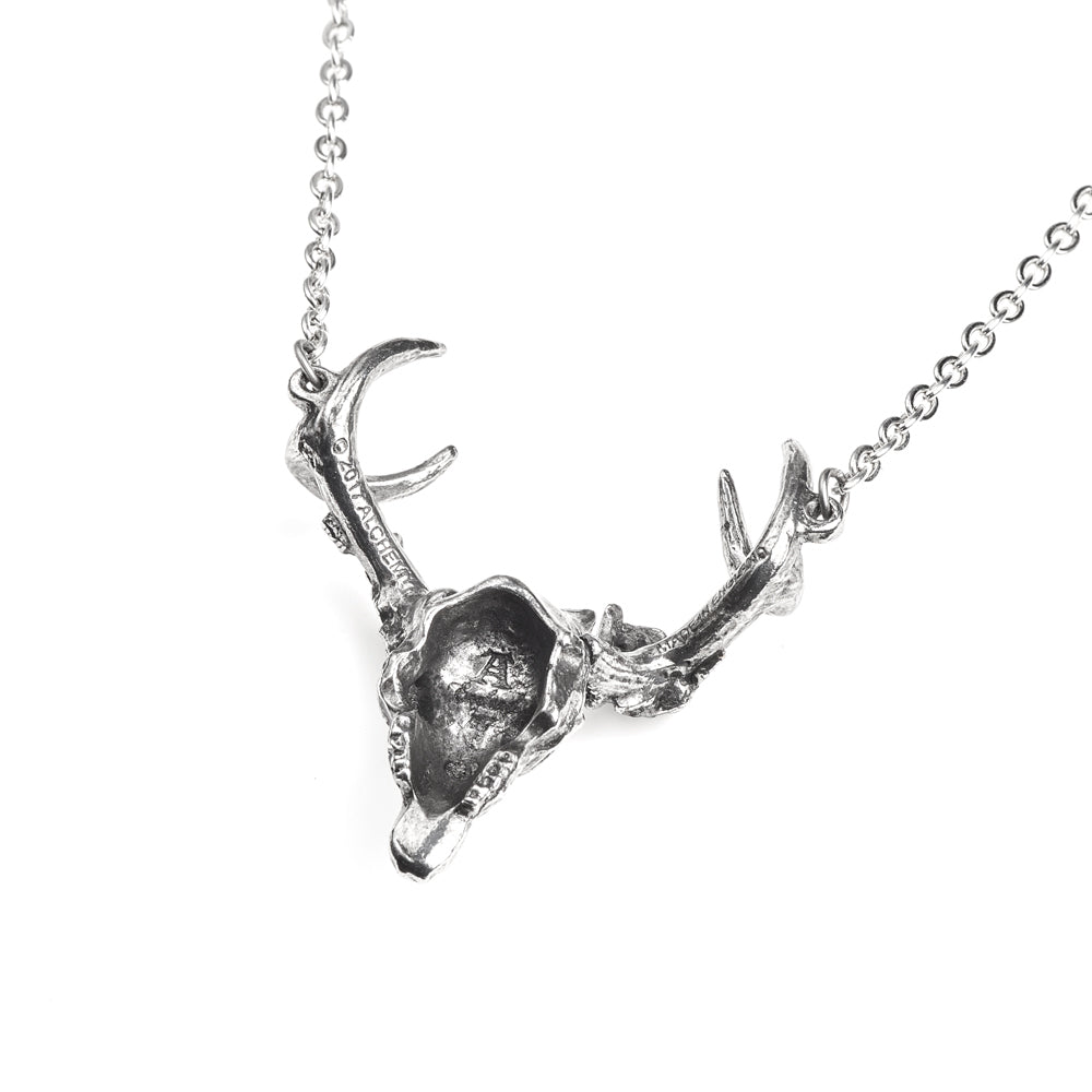 White Hart, Black Rose Necklace by Alchemy Gothic