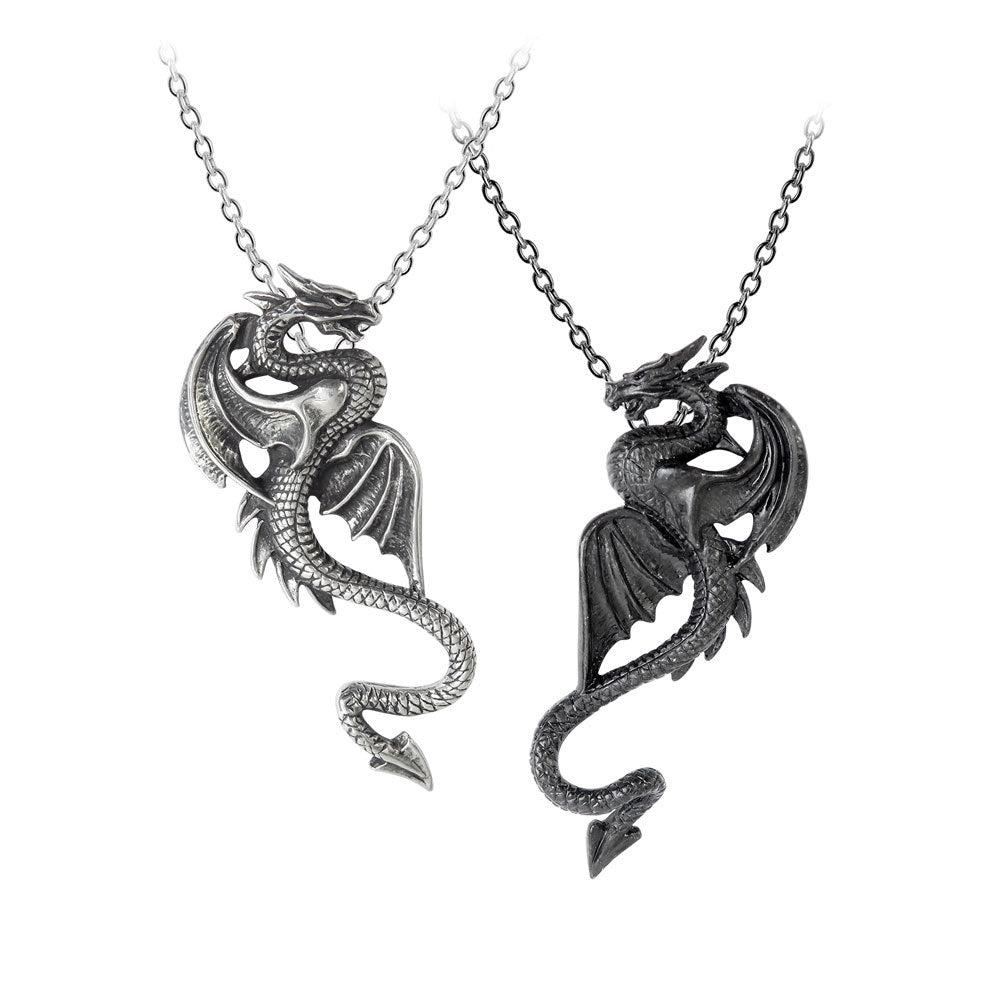 Draconic Tryst Necklace Pair by Alchemy Gothic